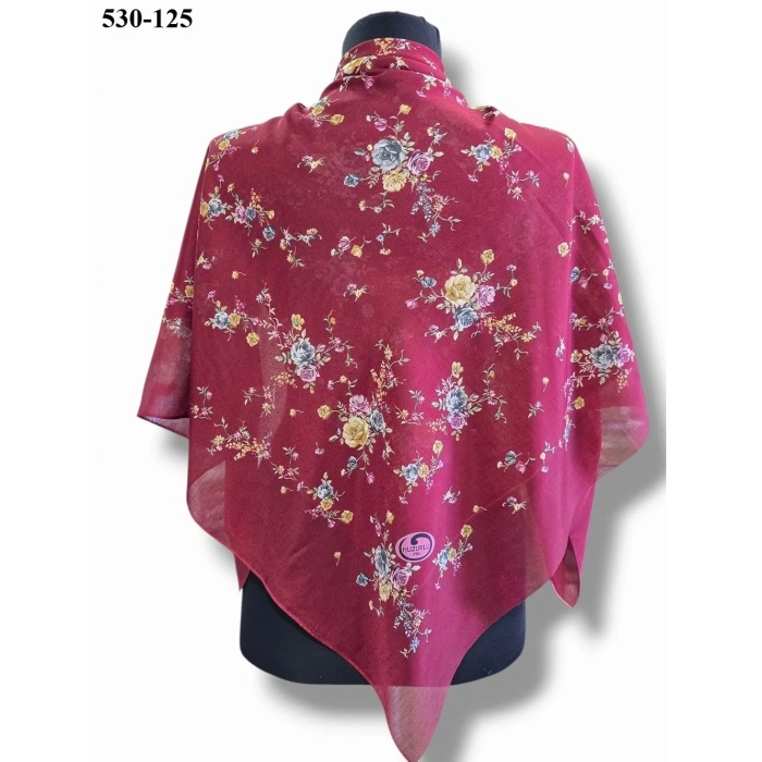 Huzurlu İpek Polyester Oyalık Yazma 530-125