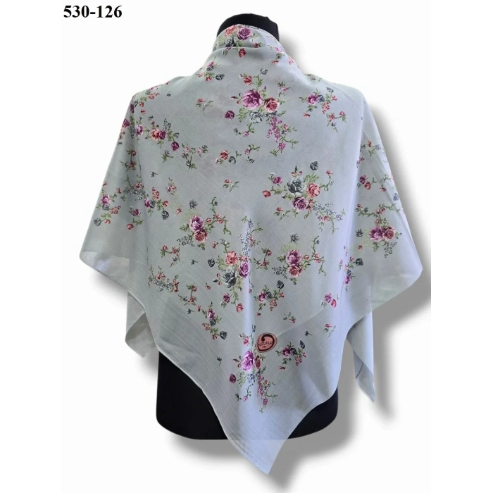 Huzurlu İpek Polyester Oyalık Yazma 530-126