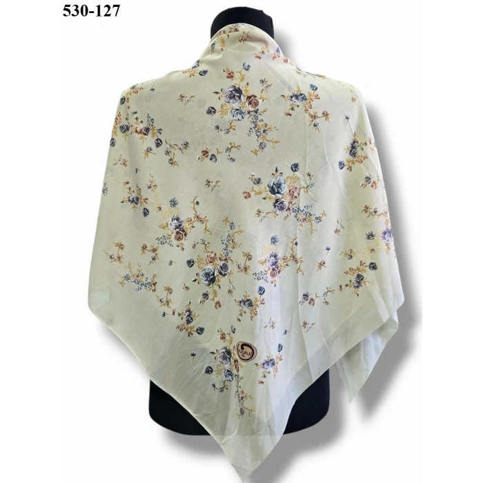 Huzurlu İpek Polyester Oyalık Yazma 530-127