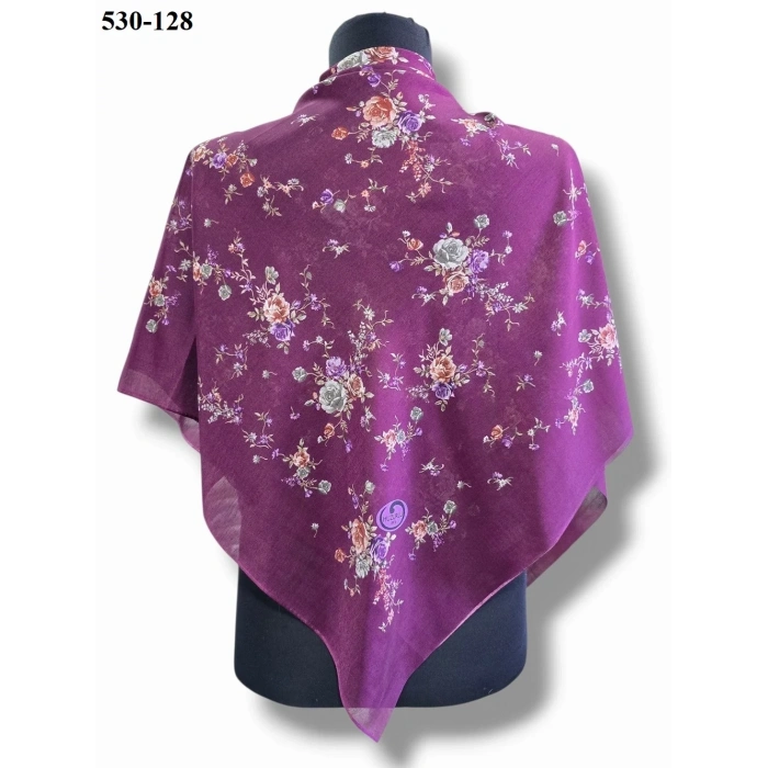 Huzurlu İpek Polyester Oyalık Yazma 530-128