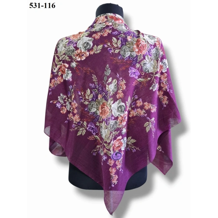 Huzurlu İpek Polyester Oyalık Yazma 531-116