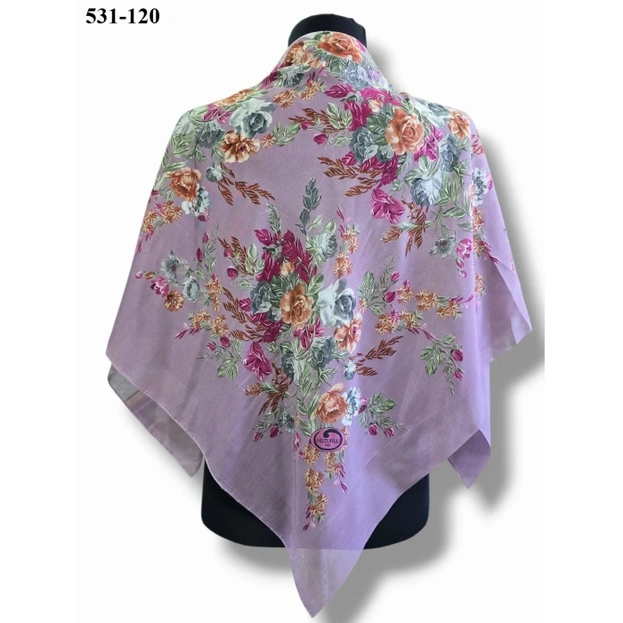 Huzurlu İpek Polyester Oyalık Yazma 531-120