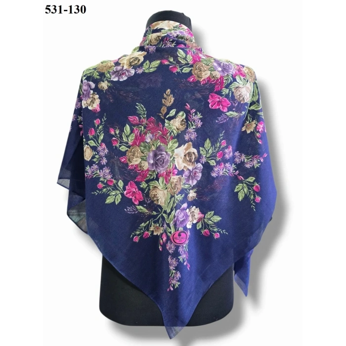Huzurlu İpek Polyester Oyalık Yazma 531-130