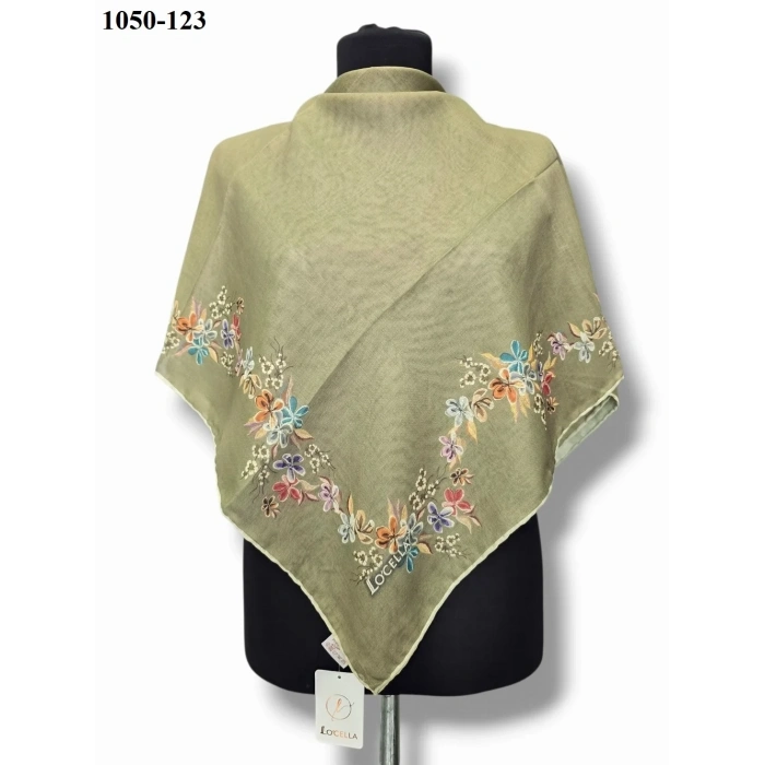 Locella Soft Pamuk Eşarp (Açık Haki) 1050-123