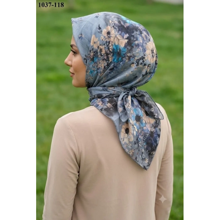Locella Soft Pamuk Eşarp (Gri) 1037-118