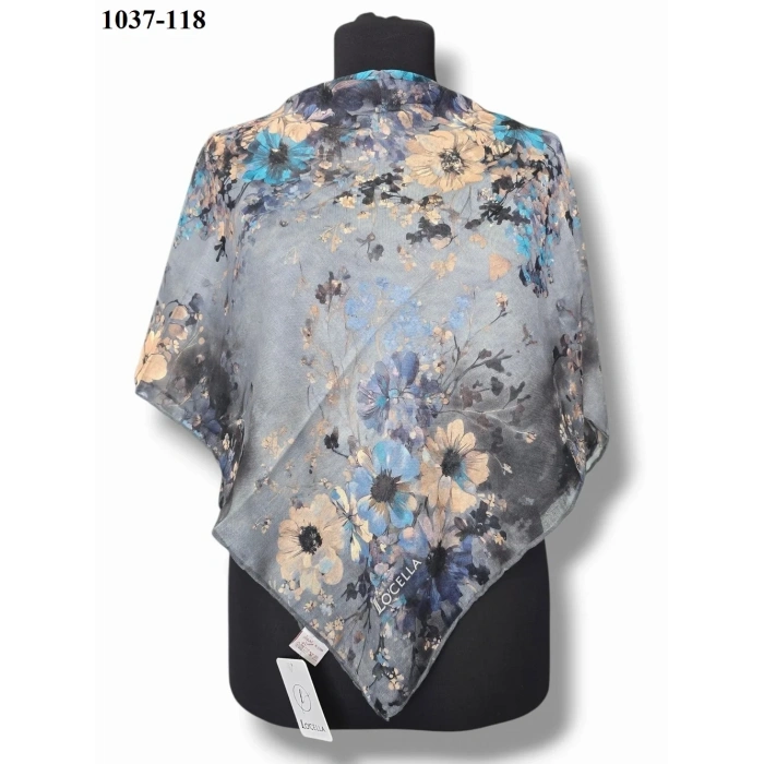 Locella Soft Pamuk Eşarp (Gri) 1037-118