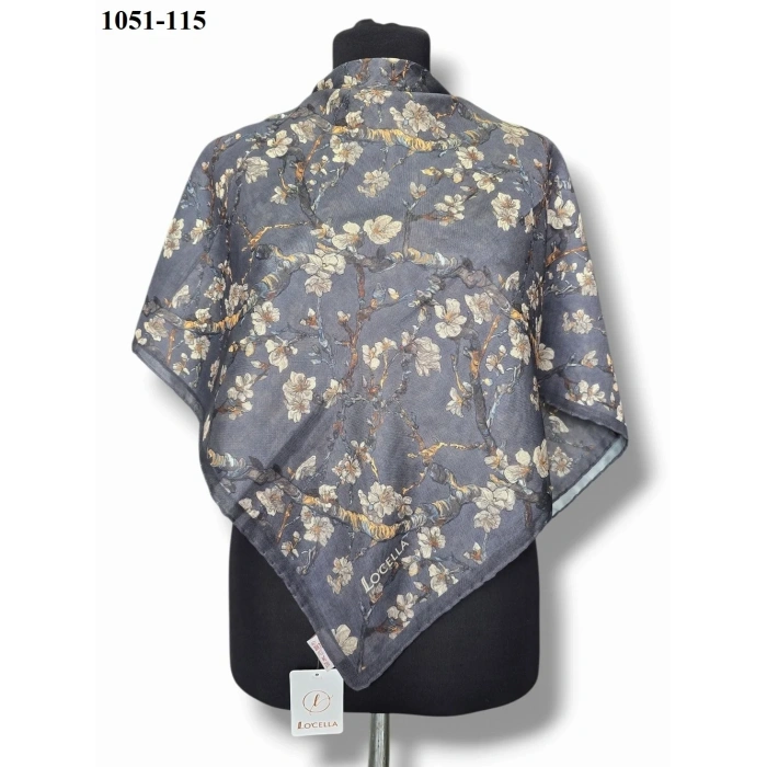 Locella Soft Pamuk Eşarp (Gri) 1051-115
