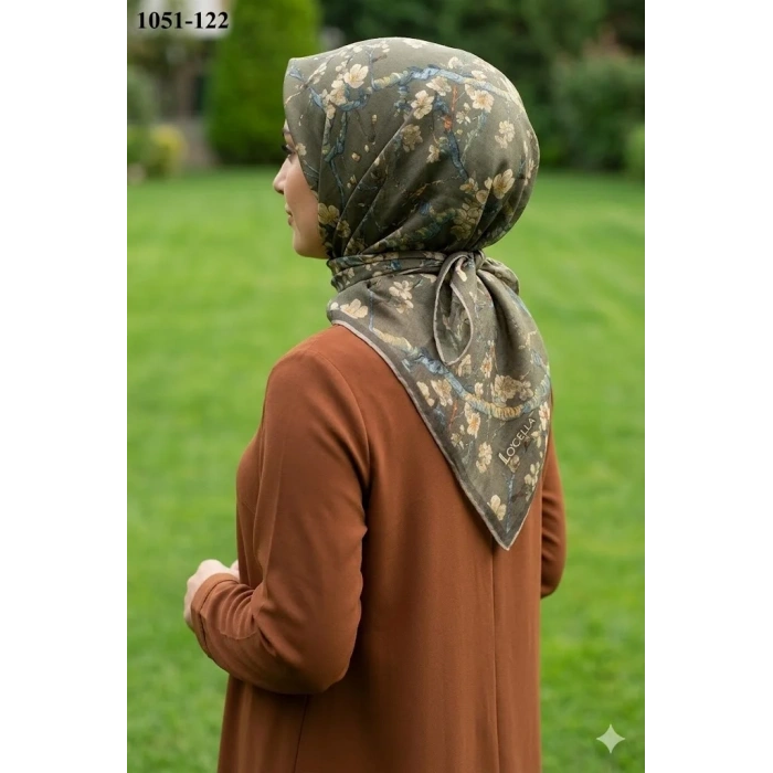 Locella Soft Pamuk Eşarp (Haki) 1051-122