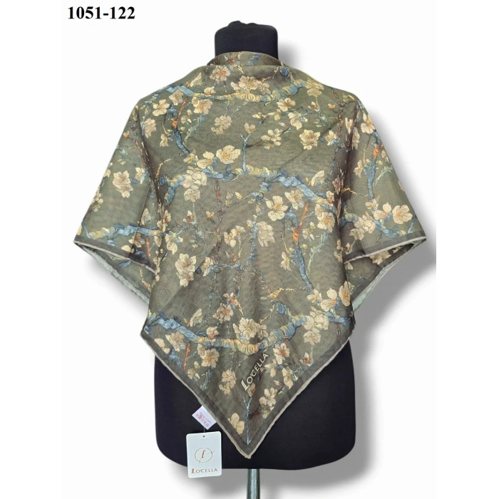 Locella Soft Pamuk Eşarp (Haki) 1051-122