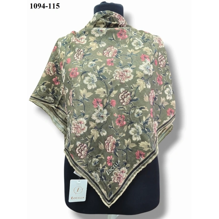 Locella Soft Pamuk Eşarp (Haki) 1094-115