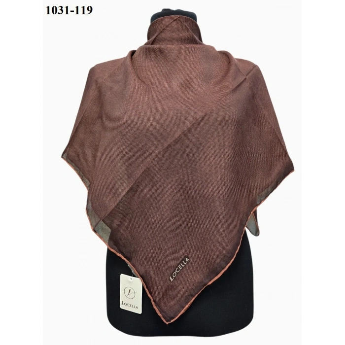 Locella Soft Pamuk Eşarp (Koyu Kahve) 1031-119