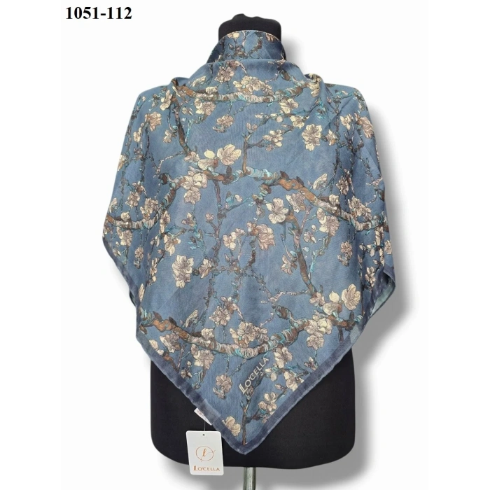 Locella Soft Pamuk Eşarp (Koyu Mavi) 1051-112