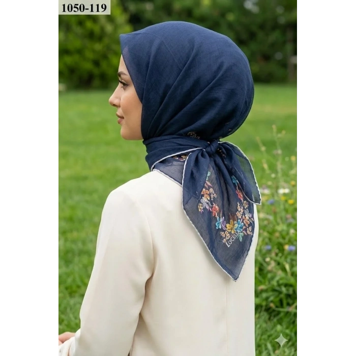 Locella Soft Pamuk Eşarp (Lacivert) 1050-119