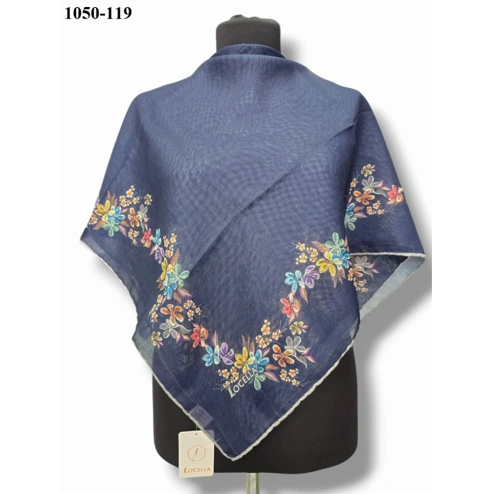Locella Soft Pamuk Eşarp (Lacivert) 1050-119