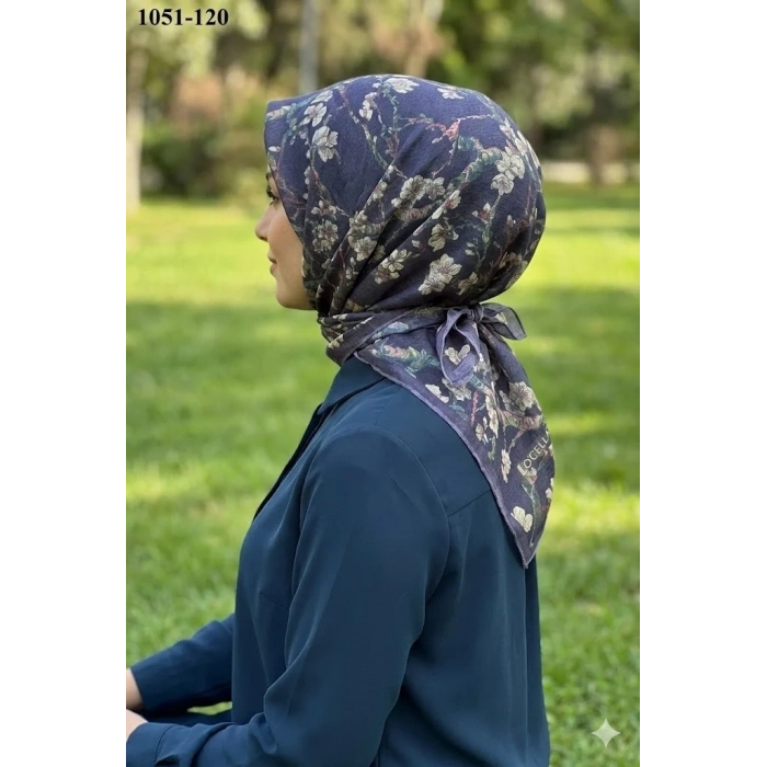 Locella Soft Pamuk Eşarp (Lacivert) 1051-120