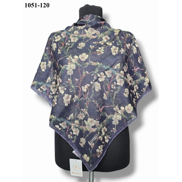 Locella Soft Pamuk Eşarp (Lacivert) 1051-120