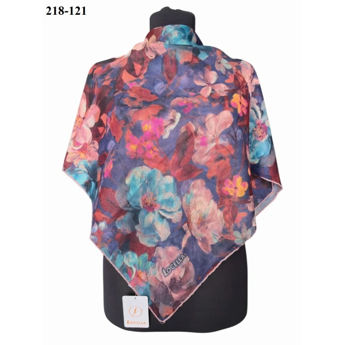 Locella Soft Pamuk Eşarp (Lacivert) 218-121