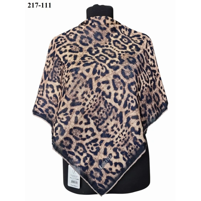 Locella Soft Pamuk Eşarp (Leopar Desen) 217-111