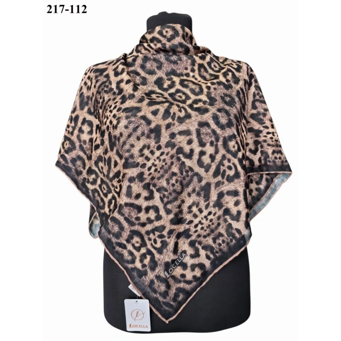 Locella Soft Pamuk Eşarp (Leopar Desen) 217-112
