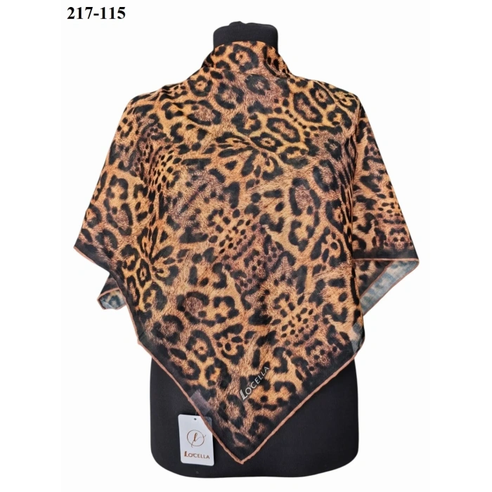 Locella Soft Pamuk Eşarp (Leopar Desen) 217-115