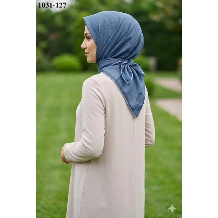 Locella Soft Pamuk Eşarp (Mavi) 1031-127