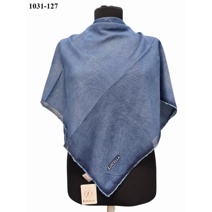 Locella Soft Pamuk Eşarp (Mavi) 1031-127