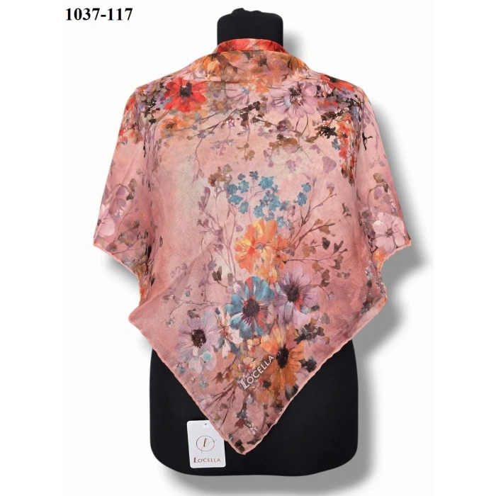 Locella Soft Pamuk Eşarp (Pastel Gül) 1037-117