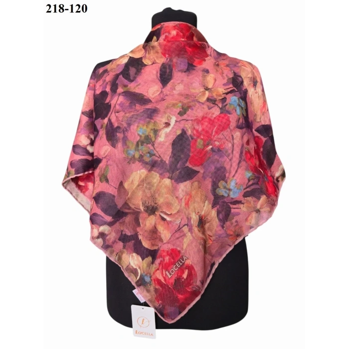 Locella Soft Pamuk Eşarp (Pastel Gül) 218-120