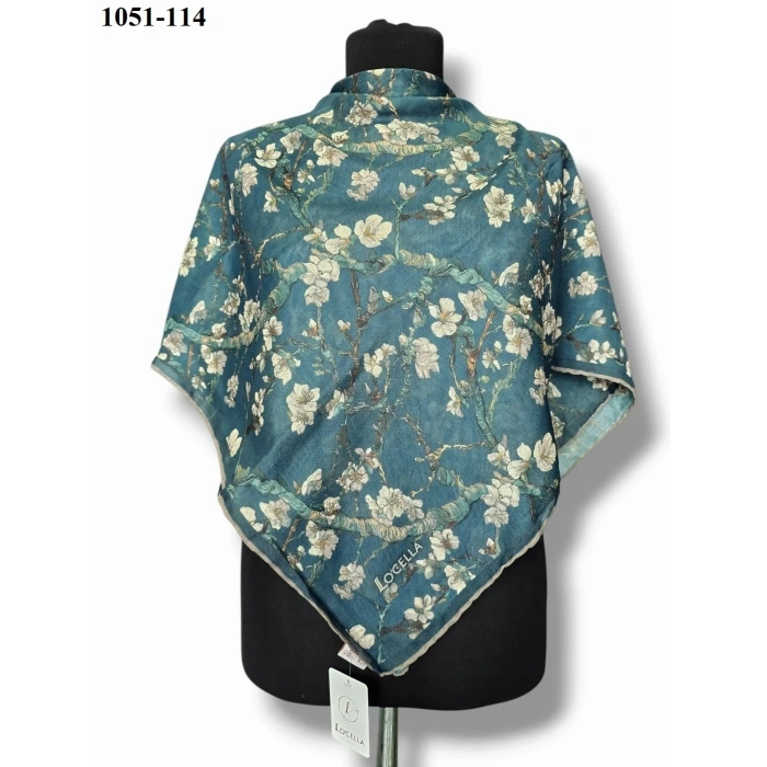 Locella Soft Pamuk Eşarp (Petrol) 1051-114