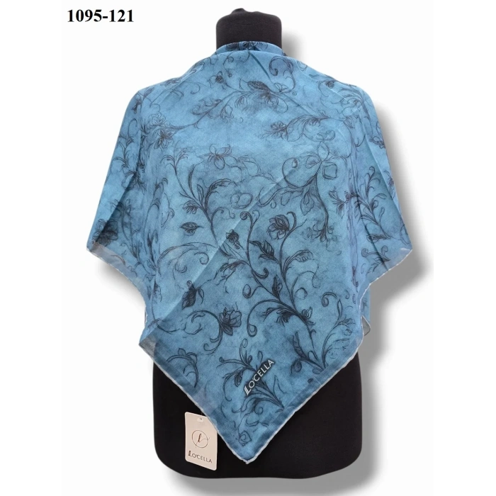 Locella Soft Pamuk Eşarp (Turkuaz Mavi) 1095-121