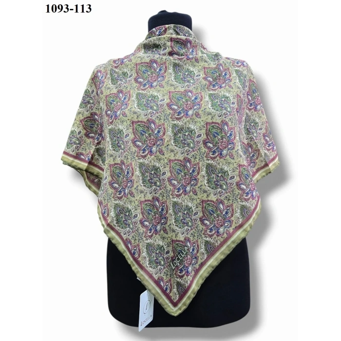 Locella Soft Pamuk Eşarp (Yağ Yeşili) 1093-113