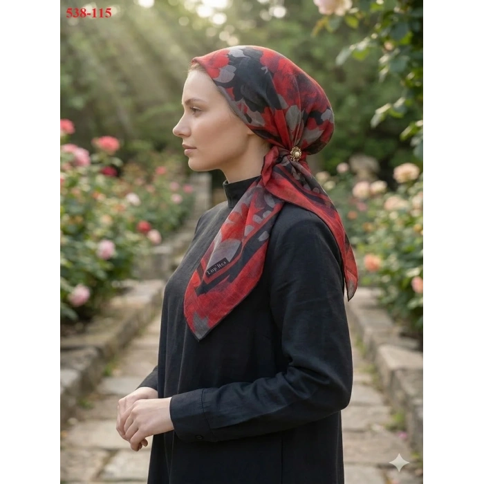 Lopres Dijital Soft Pamuk Eşarp 538-115