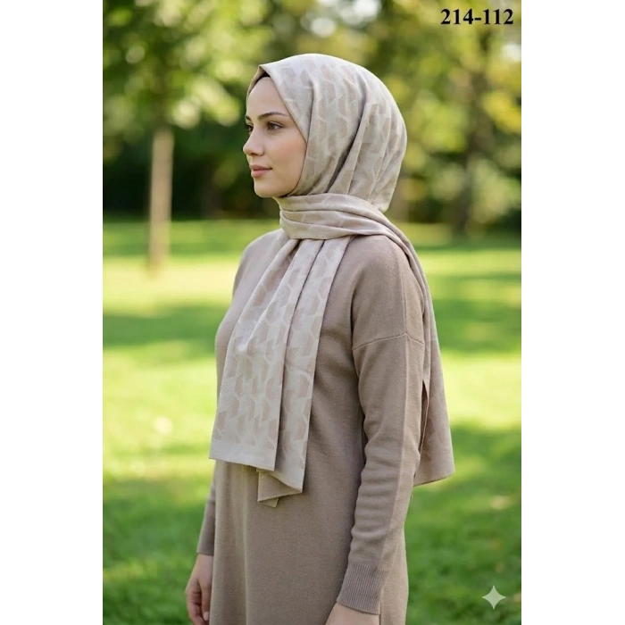Moda Modern Ayrobin Jakar Şal (A. Sütlü Kahve) 214-112