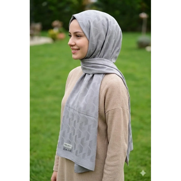 Moda Modern Ayrobin Jakar Şal (Gri) 214-115
