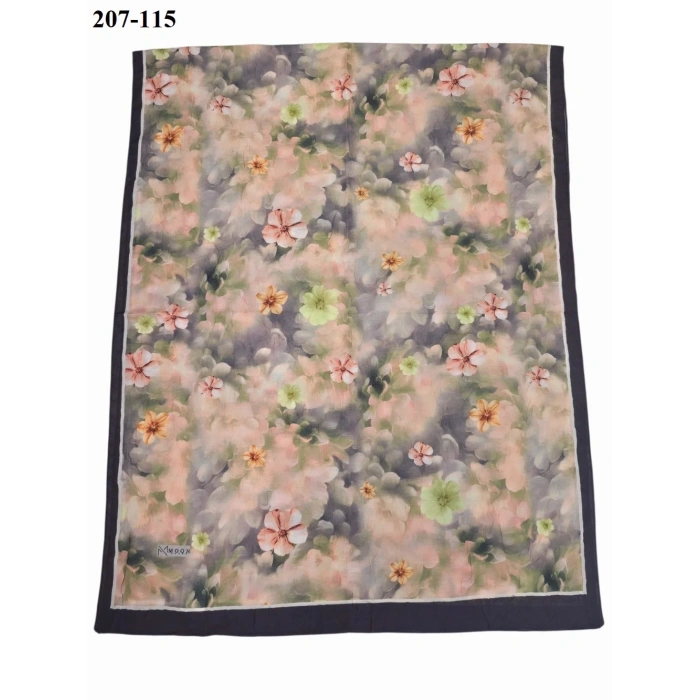 Moon Scarf Bambu Kraş Pamuk Şal (Acı Kahve) 207-115