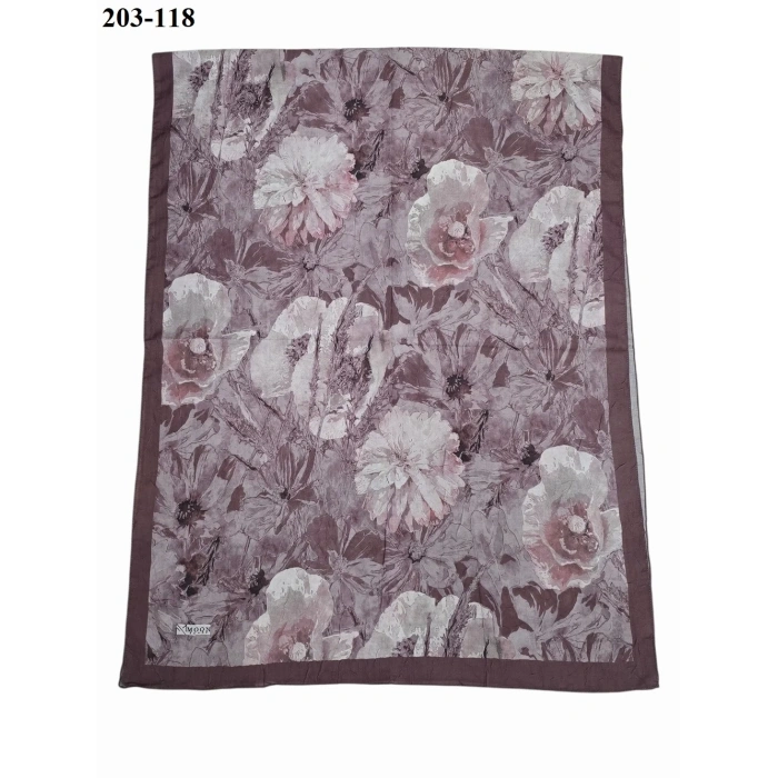 Moon Scarf Bambu Kraş Pamuk Şal (Eski Lavanta) 203-118