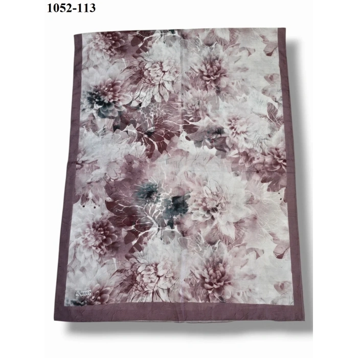 Moon Scarf Bambu Kraş Pamuk Şal (Gül Kurusu) 1052-113