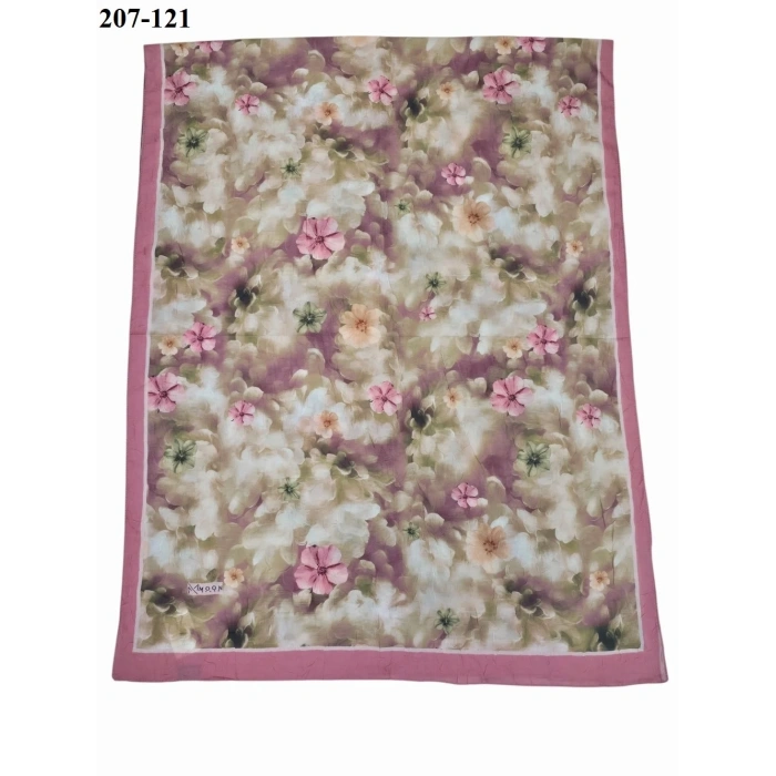 Moon Scarf Bambu Kraş Pamuk Şal (Gül Pembe) 207-121