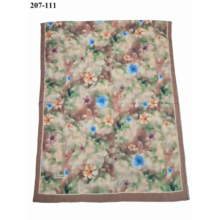 Moon Scarf Bambu Kraş Pamuk Şal (Karamel) 207-111