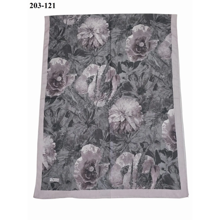 Moon Scarf Bambu Kraş Pamuk Şal (Kirli Gül) 203-121