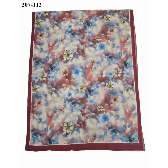 Moon Scarf Bambu Kraş Pamuk Şal (Kırmızı) 207-112