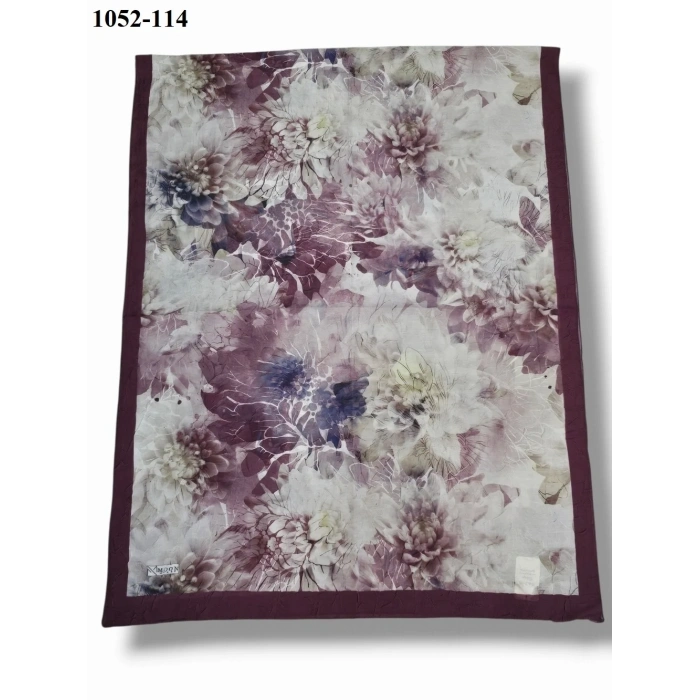 Moon Scarf Bambu Kraş Pamuk Şal (Mürdüm) 1052-114