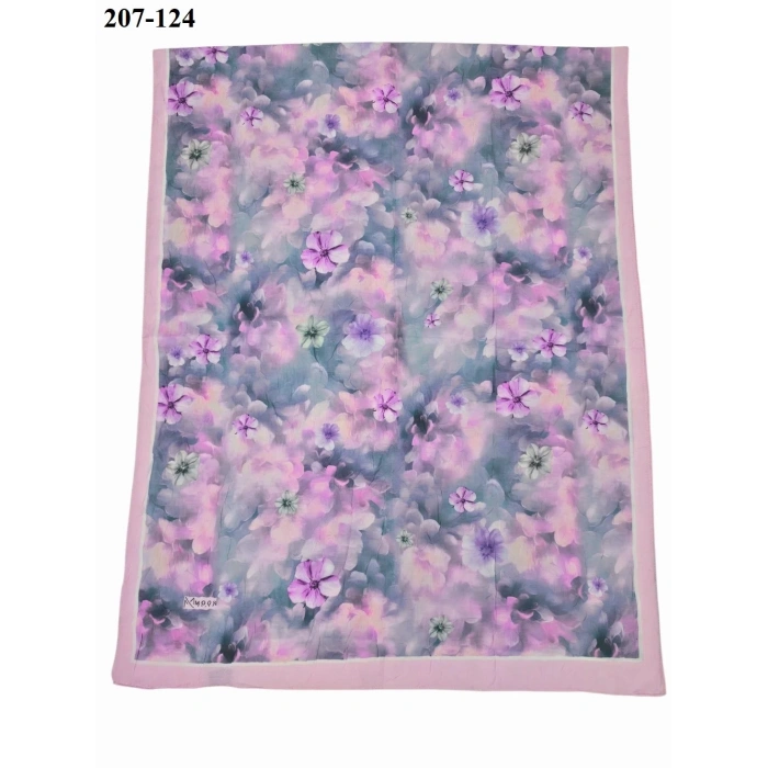Moon Scarf Bambu Kraş Pamuk Şal (Pudra) 207-124