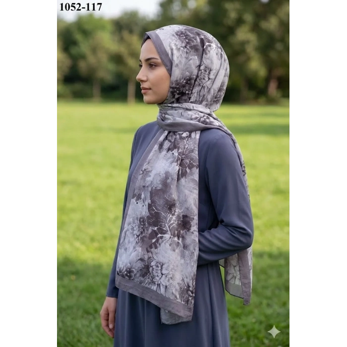 Moon Scarf Bambu Kraş Pamuk Şal (Vizon) 1052-117