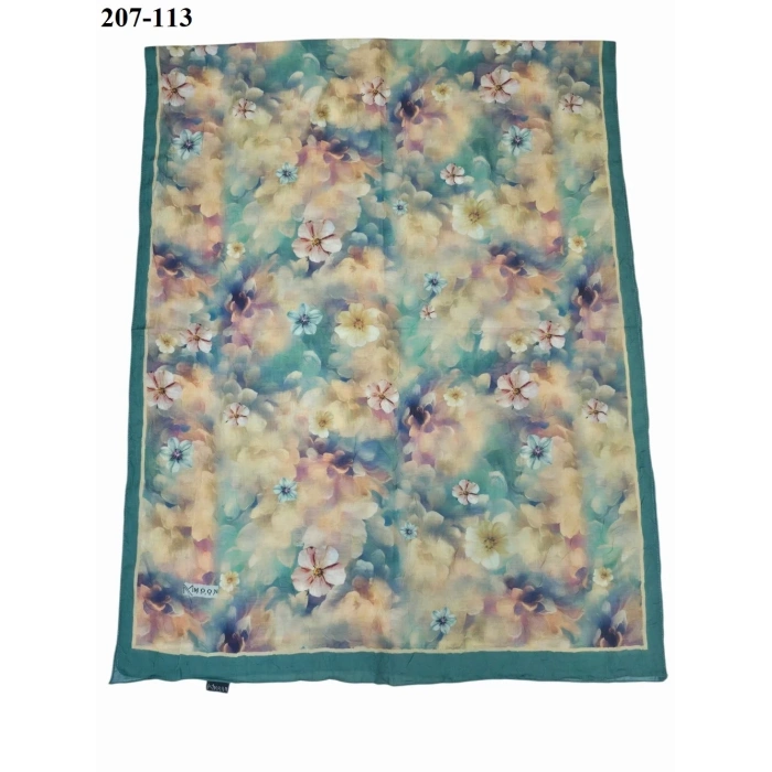 Moon Scarf Bambu Kraş Pamuk Şal (Yeşil) 207-113