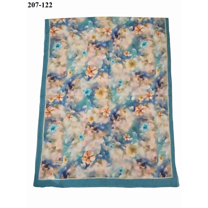 Moon Scarf Bambu Kraş Pamuk Şal (Yeşil ) 207-122