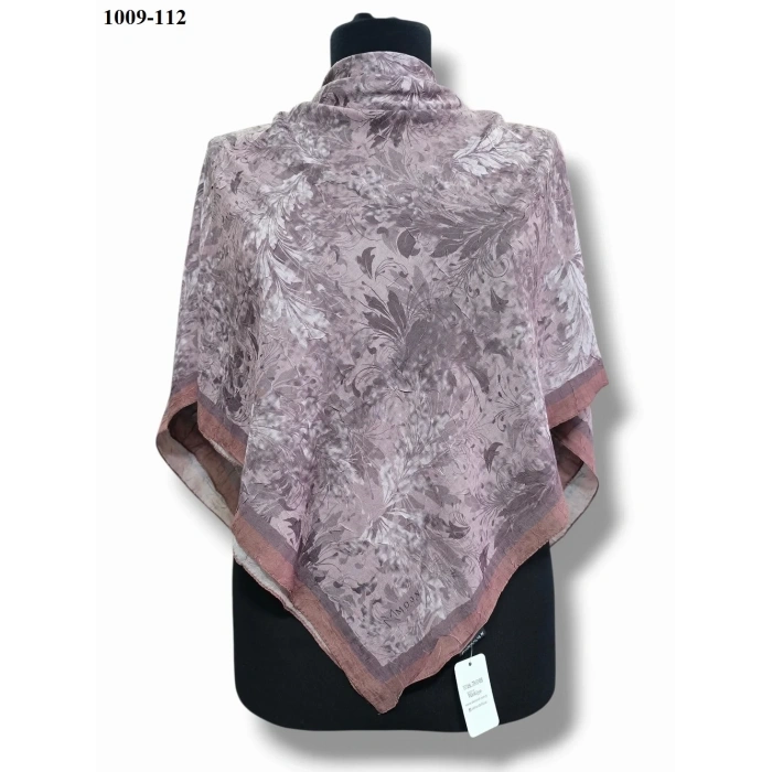 Moon Scarf Desenli Bambu Pamuk Eşarp 1009-112