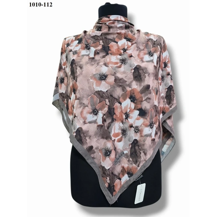 Moon Scarf Desenli Bambu Pamuk Eşarp 1010-112