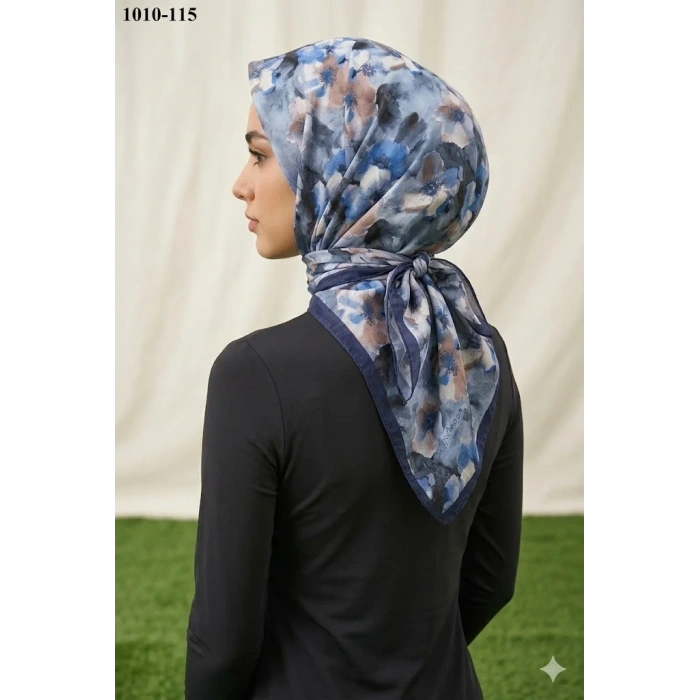Moon Scarf Desenli Bambu Pamuk Eşarp 1010-115