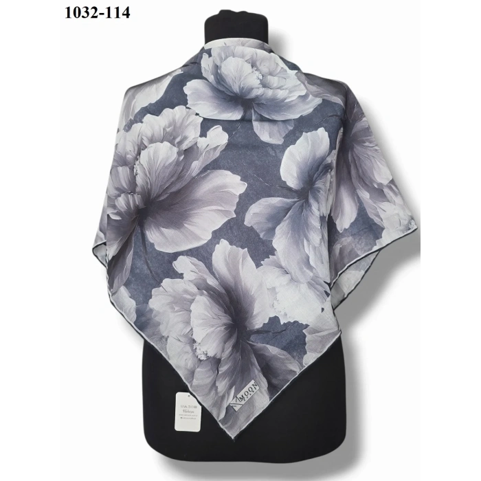 Moon Scarf Soft Pamuk Eşarp (Siyah) 1032-114